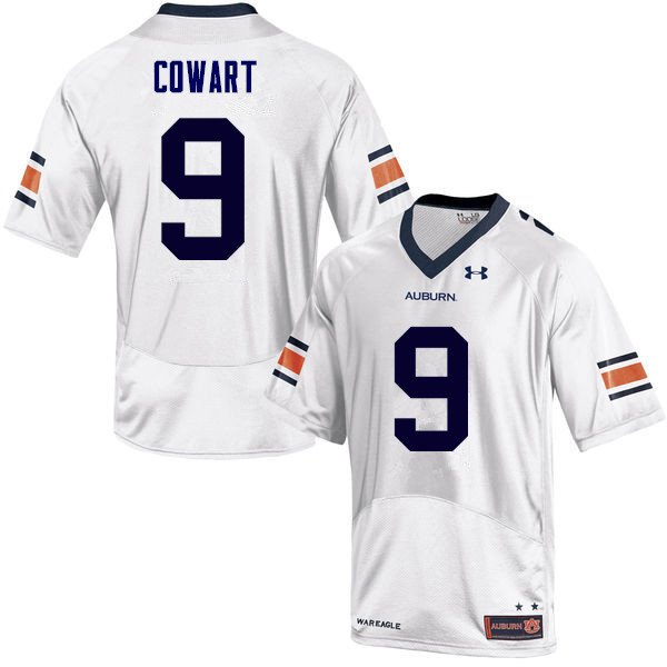 Men's Auburn Tigers #9 Byron Cowart White College Stitched Football Jersey